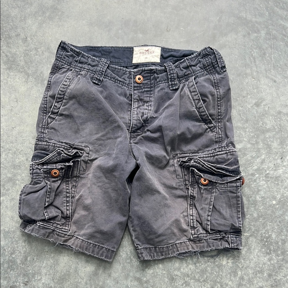 Hollister Navy cargo shorts